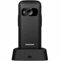 Maxcom MM724 L 4G 2.2" 1300mAh with Dock Station, Large Buttons, FM Radio, Flashlight Bluetooth and SOS Button Black