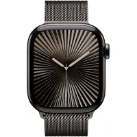 Apple Watch Series 10 4G 46mm GPS eSIM NFC IP6X Titanium Case with Milanese Loop Slate