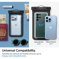 Waterproof Bag Spigen A601 IPX8 Universal for Devices up to 6.9" Black 2 pack