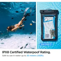Waterproof Bag Spigen A601 IPX8 Universal for Devices up to 6.9" Black 2 pack