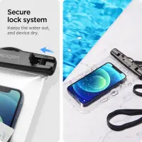 Waterproof Bag Spigen A601 IPX8 Universal Dimensions 12.5cm x 22cm Crystal Clear 2 pack