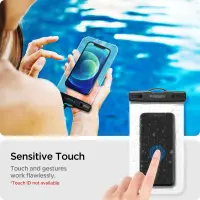 Waterproof Bag Spigen A601 IPX8 Universal Dimensions 12.5cm x 22cm Crystal Clear 2 pack