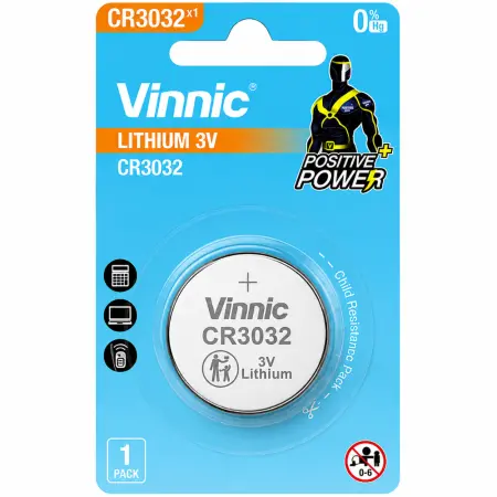 Buttoncell Lithium Vinnic CR3032 3V Pcs. 1
