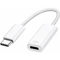 Adapter Apple Lightning to USB-C MUQX3ZM/A Braided White