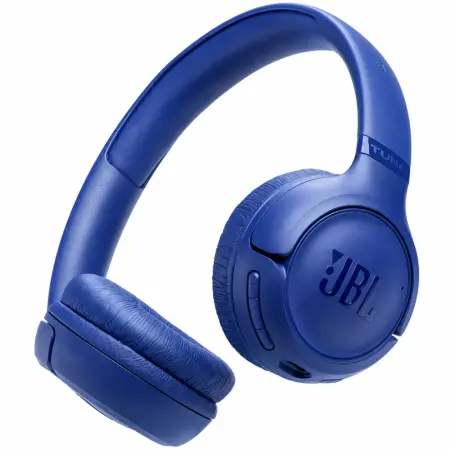 Bluetooth Stereo Headphones JBL Tune 530BT On-ear with Pure Bass 2-Mic BT6.0 and Playtime up to 76h Blue