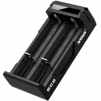 Industrial Type Battery Charger Xtar SC2 USB-C 2 Positions with Power Display for 18650 18700 20700 21700 22650 25500 26650