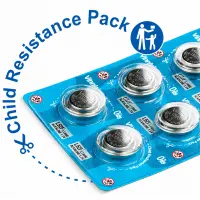 Buttoncell Vinnic L651F AG0 LR60 Pcs. 10 with Perferated Packaging 1.5V