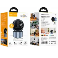 Hoco Wi-Fi  D5 Indoor PTZ HD Camera with Horizontal Viewing Angle 355° Vertical Viewing Angle 180° and Micro SD Port up to 128GB