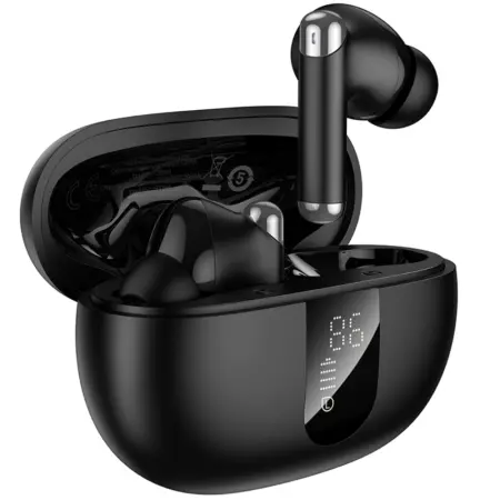 Wireless Hands Free Hoco EQ26 Nice ANC+ENC v5.4 300mAh 7h Talk Time Master / Slave Switching and Siri Compatible Black