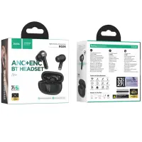 Wireless Hands Free Hoco EQ26 Nice ANC+ENC v5.4 300mAh 7h Talk Time Master / Slave Switching and Siri Compatible Black