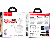 Wireless Hands Free Hoco EQ34 Plus Rima ANC+ENC v5.4 300mAh 7h Talk Time White