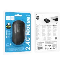Wireless Mouse Hoco GM42 Platino 1600dpi 2.4GHz 4 Buttons Black