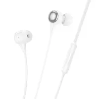Hands Free Hoco Benevolent with Microphone 3.5mm White 1.2m