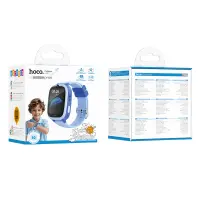 Kids Smartwatch Hoco Y106 4G 730mAh 1.83” LCD GPS Camera with Call and Message Function IPX7 Blue