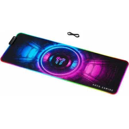 Mousepad Hoco GM864 Gaming XL with RGB Lighting and Non-slip Base 800x300mm