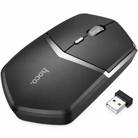 Wireless Mouse Hoco. DI33 Cool Ultra-light 1600dpi 4 Buttons 2.4GHz Black