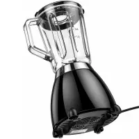 Blender Hoco. HE33 Retro 1.5lt 500W Stainless Steel Blades and Glass Bowl 2 Modes + Pulse Black