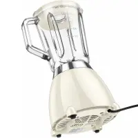 Blender Hoco. HE33 Retro 1.5lt 500W Stainless Steel Blades and Glass Bowl 2 Modes + Pulse Milky White
