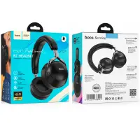 Wireless Stereo Headphones Hoco. ESD17 Profit v5.3 400mAh 12h Use Time FM AUX MicroSD Black