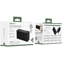 Wireless Speaker Acefast K9 Go Mini v6.0 TWS 5W 1200mAh with Microphone TF Card Playback and RGB Lighting IPX4 Black