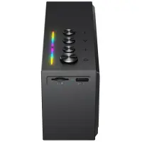 Wireless Speaker Acefast K9 Go Mini v6.0 TWS 5W 1200mAh with Microphone TF Card Playback and RGB Lighting IPX4 Black