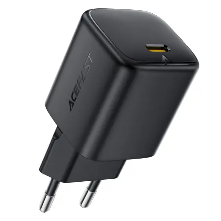 Travel Charger Acefast A134 Mini Fast Charging 1xUSB-C PD67W QC3.0 GaN Black