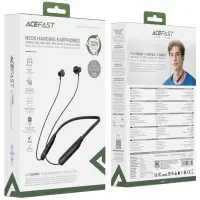 Bluetooth Hands Free Acefast N9 Neckband v6.0 200mAh 32Hrs Playback Time IPX4 Black