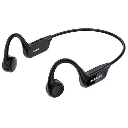 Bluetooth Hands Free Acefast N10 Neckband ENC v6.0 220mAh 12hrs Playback Time IP68 with 8GB Built-in Memory for Playback Black