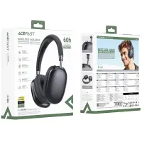 Wireless Headphone Stereo Acefast H13 ENC v6.0 400mAh 60hrs Playback Time TF Card AUX Black