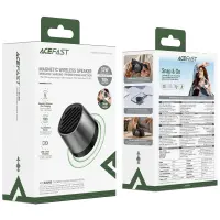 Wireless Speaker Acefast K8 Go TWS ENC v6.0 600mAh 5W with Wireless Charger 15W IPX4 Black