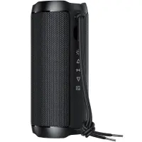 Wireless Speaker Acefast K12 Pro TWS ENC v6.0 2400mAh 30W TF Card AUX USB Playback Digital Display and RGB Lighting IPX4 Black
