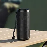 Wireless Speaker Acefast K12 Pro TWS ENC v6.0 2400mAh 30W TF Card AUX USB Playback Digital Display and RGB Lighting IPX4 Black