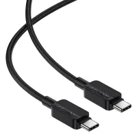Cable Acefast C26-03 USB-C to USB-C PD60W 3A Black 1.2m