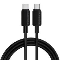 Cable Acefast C26-03 USB-C to USB-C PD60W 3A Black 1.2m