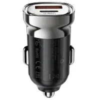 Car Charger Acefast B19 PD30W 1xUSB-A 1xUSB-C Black