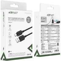 Cable Acefast C26-04 USB-A to USB-C 18W 3A Black 1.2m