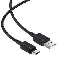 Cable Acefast C26-04 USB-A to USB-C 18W 3A Black 1.2m