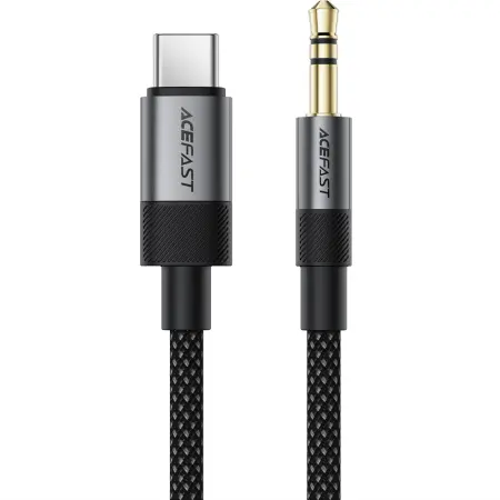 Cable Acefast J11 USB-C to 3.5mm Braided Black 1m