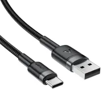 Cable Acefast C22-04 USB-A to USB-C 18W 3A Braided Black 1.2m