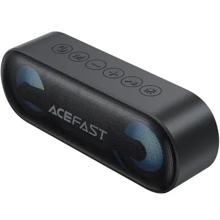 Wireless Speaker Acefast K13 v6.0 TWS ENC 16W 1800mAh AUX TF Card Playback and RGB Lighting IPX6 Black
