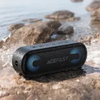 Wireless Speaker Acefast K13 v6.0 TWS ENC 16W 1800mAh AUX TF Card Playback and RGB Lighting IPX6 Black