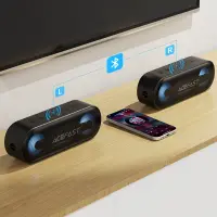 Wireless Speaker Acefast K13 v6.0 TWS ENC 16W 1800mAh AUX TF Card Playback and RGB Lighting IPX6 Black