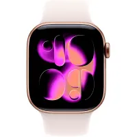 Apple Watch Series 11 5G (2025) Aluminum 42mm GPS eSIM NFC IP6X  Aluminum Case Rose Gold with Sport Band Light Blush