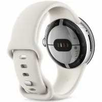Smartwatch Google Pixel Watch LTE 1,2 " AMOLED GPS eSIM NFC IP68 Call Version Polished Silver with Chalk Sport Band