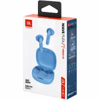 Wireless Hands Free JBL Wave Flex Earbuds with VoiceAware, up to 32 Hours Playtime, BT v5.2, IP54 Blue