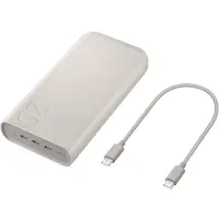 Samsung EB-P4520XUEGEU 20,000mAh Power Bank – Super Fast Charging 2.0 (45W) with 3x USB-C In/Out (Power Delivery) – Beige