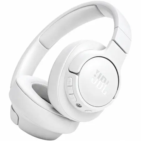Bluetooth Stereo Headphone Over Ear JBL Tune 720BT Pure Bass with Voice Aware Jack 3.5mm 76h Playtime and Quick Charge White