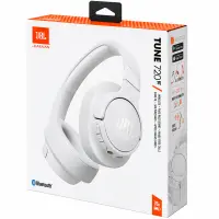 Bluetooth Stereo Headphone Over Ear JBL Tune 720BT Pure Bass with Voice Aware Jack 3.5mm 76h Playtime and Quick Charge White