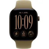 Apple Watch Series 12 (2026) Aluminum 46mm GPS NFC 5 ATM Dark Bronze Aluminium with Olive Sport Band