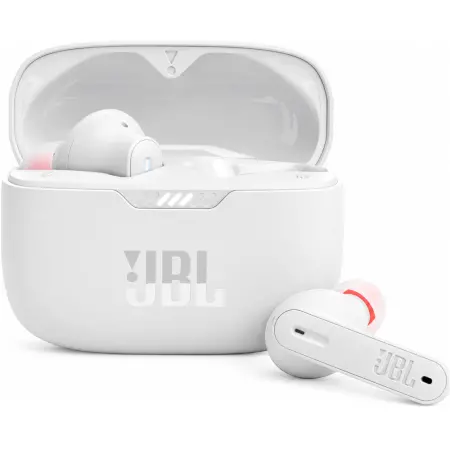 Bluetooth Hands Free JBL Tune 230NC In-ear v5.2 TWS IPX4 Pure Bass 4 Mics and ANC with Smart Ambient White
